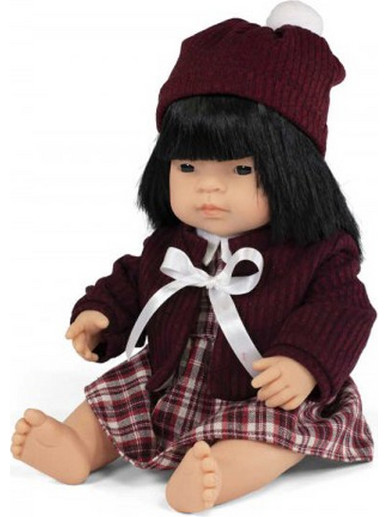 Miniland Σετ Παιδική Κούκλα Με Ρούχα Girl