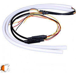 GloboStar(R) 55115 ΣΕΤ DRL - Φώτα Ημέρας για Φανάρι Αυτοκινήτου Λευκό + Πορτοκαλί για Φλας 85cm 12 Volt - 5897