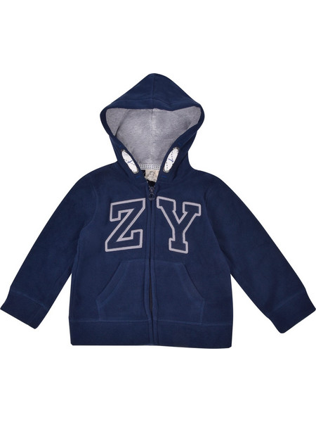 Zippy Παιδική Ζακέτα Fleece με Κουκούλα και Φερμουάρ Navy Μπλε ZB0743115