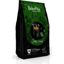 Dolce Vita Κάψουλες Espresso Gran Crema Συμβατές με Μηχανή Nespresso 10τμχ