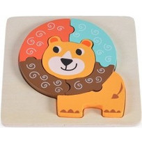 Παιδικό Puzzle Moni Ξύλινο Lion Chunky 7 Κομμάτια