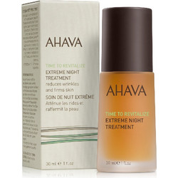 Ahava Time to Revitalize Extreme Night Treatment Αντιγηραντικό Serum Προσώπου με Πεπτίδια 30ml
