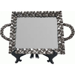 Δίσκος Γάμου Polyresin με καθρέφτη Net 40x3x24.5εκ. - For Home