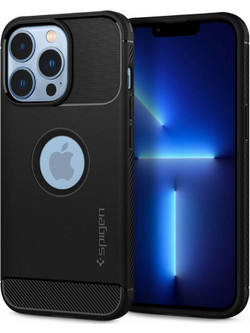 Spigen Rugged Armor Back Cover Matte Black (iPhone 13 Pro)