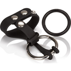 CalExotics Colt Ball Spreader Σετ Ρυθμιζόμενα Δαχτυλίδι Όρχεων Μαύρα 2τμχ