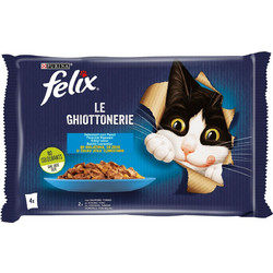 Purina Felix Le Ghiottonerie with Salmon & Tuna in Jelly 4x85gr