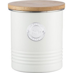 ΒΑΖΟ ΑΠΟΘΗΚΕΥΣΗΣ ΚΑΦΕ TYPHOON ΜΕΤΑΛΛΟ 1L ΚΡΕΜ 14X12CM