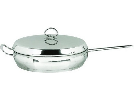 Venus 10535 Τηγάνι Ανοξείδωτο με Καπάκι 24cm