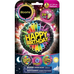 Μεγάλο Φωτεινό Μπαλόνι Happy Birthday Foil (LLM08000)
