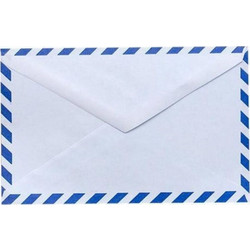A&G Paper - Φάκελος Αλληλογραφίας Αεροπορικώς 11.5x16.5cm Λευκό Σετ 25 Τεμάχια 900789
