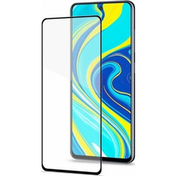 Celly Full Face Tempered Glass Black (Redmi Note 9)