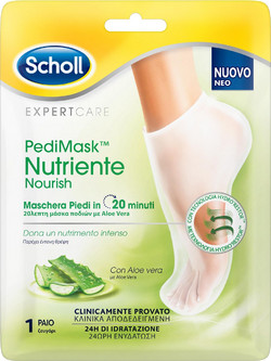 Scholl Nutriente Nourish Aloe Pedimask Ενυδατική Μάσκα Ποδιών 2τμχ