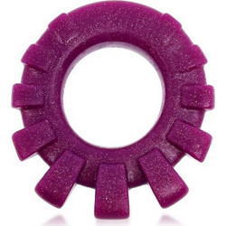 Oxballs Cock-Lug Lugged Cockring Plum Ελαστικό Δαχτυλίδι Πέους Σιλικόνης Μωβ