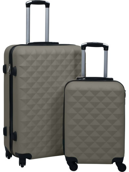 vidaXL 92432 Σετ Βαλίτσες 2τμχ Καμπίνας & Μεσαία Ανθρακί