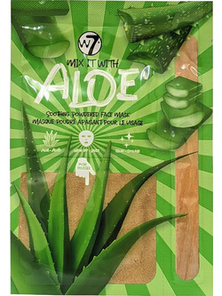 W7 Soothing Powdered Mix It Aloe Vera Κρεμώδης Μάσκα Προσώπου για Καταπράυνση με Αλόη 15gr