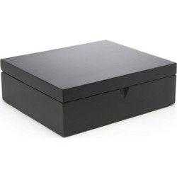 Bredemeijer Tea Bag Box with 6 Compartments, black 184006 sustainable bamboo (184006)
