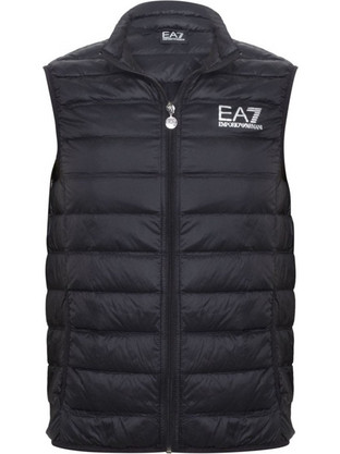 EA7 Down Waistcoat Αμάνικο Ανδρικό Μπουφάν Puffer Μαύρο 8NPQ01PN29Z1200