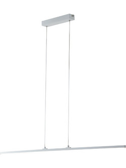 LUCE LED-SHANGHAI-S1C BCO Κρεμαστό Φωτιστικό Οροφής Ράγα Μονόφωτο LED με Θερμό Λευκό Φως Λευκό