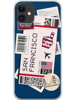 Θήκη Ticket To San Francisco iPhone 11 Flexible TPU (Διάφανη Σιλικόνη)