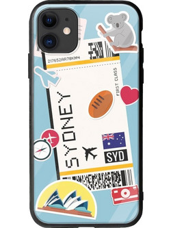 Θήκη Ticket To Sydney iPhone 11 Groove TPU (Tempered Glass και TPU)