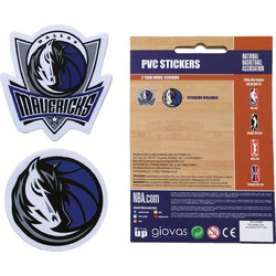 NBA PVC STICKERS 2 LOGOS TEAM 162PCS 775-21224-DALLAS MAVERICKS Μπλε