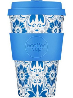 Ecoffee Cup Ποτήρι Bamboo με Καπάκι Delft Touch 400ml