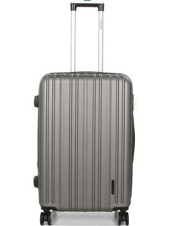 Worldline 27521-07 Βαλίτσα Μεσαία 65x43x27cm με 4 Ρόδες Γκρι