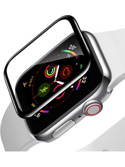 Προστασία Οθόνης Ρολογιού Apple Watch 45mm Full Glue Tempered Glass 3D - Μαύρο