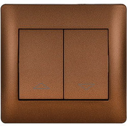 RHYME CURTIAN CONTROL COFFEE METALLIC - 11176A