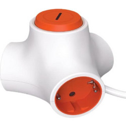 Πολύπριζο Crystal Audio 3 Θέσεων 1.4m - Λευκό