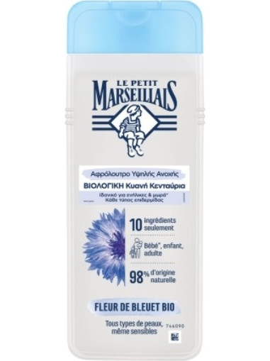 Le Petit Marseillais Bio Fleur de Bleuet Αφρόλουτρο Gel για Ευαίσθητο Δέρμα 400ml