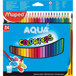 Maped Color'Peps Aqua Ξυλομπογιές Ακουαρέλας Σετ 24τμχ