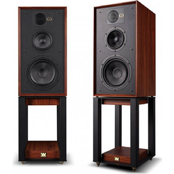 Wharfedale Linton Ζεύγος με Βάσεις Ηχείων Hi-Fi Δαπέδου 200W 3 Δρόμων Mahogany Red με Βάσεις
