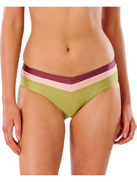Rip Curl Ψηλόμεσο Bikini Slip Πράσινο GSIKX9-60