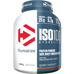 Dymatize ISO100 Hydrolyzed Gourmet Chocolate Πρωτεΐνη Ορού Γάλακτος Γράμμωσης Χωρίς Λακτόζη 2.2kg