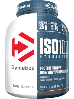 Dymatize ISO100 Hydrolyzed Gourmet Chocolate Πρωτεΐνη Ορού Γάλακτος Γράμμωσης Χωρίς Λακτόζη 2.2kg