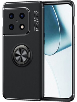 Ancus Autofocus Shockproof Ring Holder Back Cover Black (OnePlus 10 Pro)