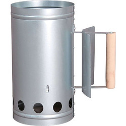 Δοχείο Εκκίνησης Για Κάρβουνα Fire Starter Bbq 02XZ1627 16x27cm Natural-Silver Kaiser Ατσάλι,Ξύλο