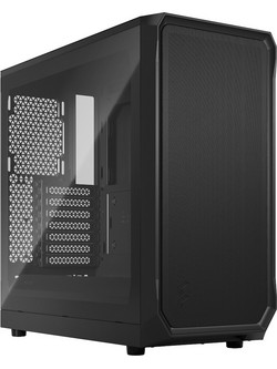 Fractal Design Focus 2 TG Black Midi Tower Κουτί Υπολογιστή RGB με Πλαϊνό Παράθυρο
