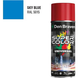 Den Braven Super Color Universal Σπρέι Βαφής Sky Blue Gloss 400ml