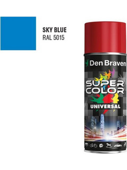 Den Braven Super Color Universal Σπρέι Βαφής Sky Blue Gloss 400ml