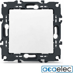 Aca PRIME Διακόπτης Ενδιάμεσος Αλερετούρ με Κλιπ, 1+1P, 10AX, 250VAC - 1000110401