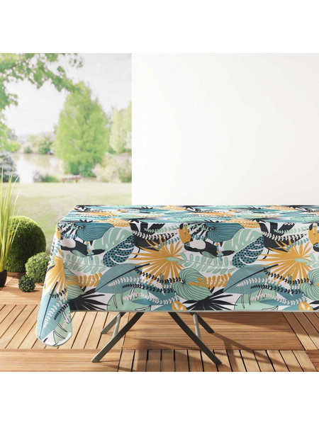 Τραπεζομάντιλο Douceur d interieur NAPPE RECTANGLE 150 x 240 CM POLYESTER IMPRIME BRAZILIA MENTHE/B