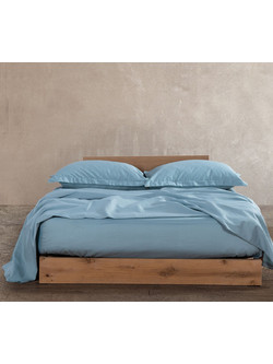 Nef-Nef Σεντόνι King Size Βαμβακοσατέν 280x270 Elements Dusty Aqua
