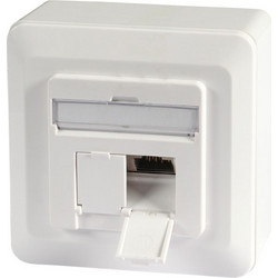 EFB-Elektronik STP 2-Port RJ45 Cat.6a Wall Mount Outlet Ivory ET-25133AV5-R