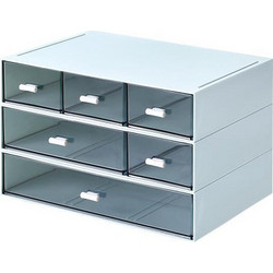 Comix Organizer με 6 συρτάρια, μπλε, Y15x22,9x16,7εκ
