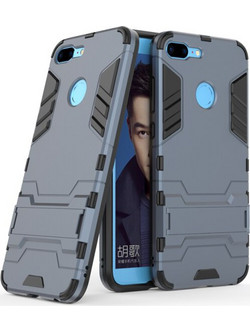 Θήκη Κινητού BBR Iron Αντικραδασμική (Armor - Shockproof ) με ενσωματωμένη βάση στήριξης (Kickstand ) για HONOR 9 LITE NAVY BLUE