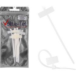 Volte-Tel ΔΕΜΑΤΙΚΑ/Διαχειριση Καλωδιων Nylon Ανθεκτικα Με Ετικετα 2.5mm Πλατος 10cm Μηκος Διαφανα 10 ΤΕΜ. - (5205308310676)