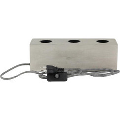 Home Deco LA12011 Πορτατίφ Ε27 Γκρι Π20xΥ9cm