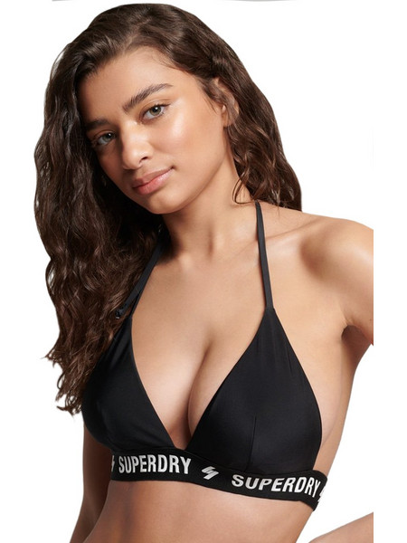 Superdry Code Bikini Top Τριγωνάκι Μαύρο W3010266A-02A
